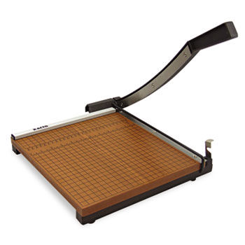 Wood Base Guillotine Trimmer, 12 Sheets, Wood Base, 12""X12""