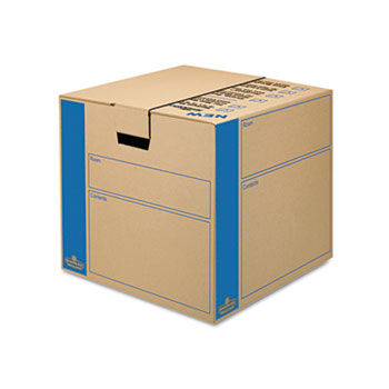 SmoothMove Moving/Storage Box, Extra Strength, Medium, 18w x 18d x 16h, Kraft