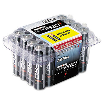 Ultra Pro Alkaline Batteries, AAA, 24/Pack