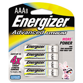 Advanced Lithium Batteries, AAA, 8/Pack