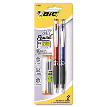 AI Mechanical Pencil, 0.7 mm, 2/Pack