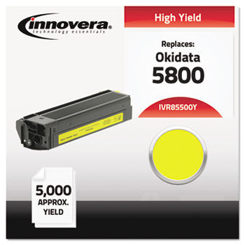 Compatible with 43324401 (5500) Toner, 5000 Yield, Yellow