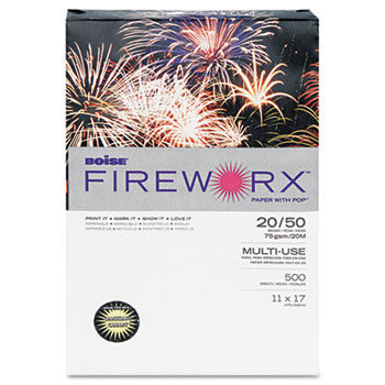 FIREWORX Colored Paper, 20lb, 11 x 17, Crackling Canary, 500 Sheets/Ream