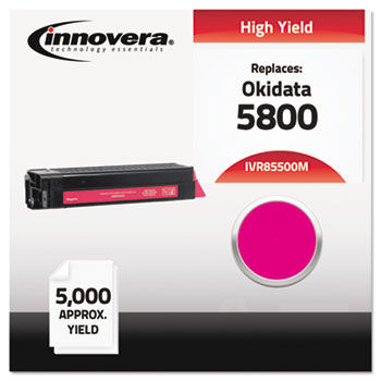 Compatible with 43324402 (5500) Toner, 5000 Yield, Magenta