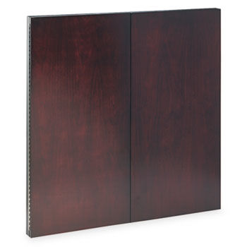 Corsica Series Veneer Dry Erase Presentation Board, 48 x 48, Mahogany Frame