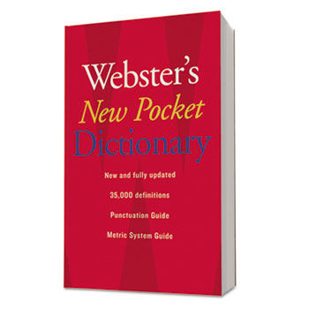 Webster's New Pocket Dictionary, Paperback, 336 Pages