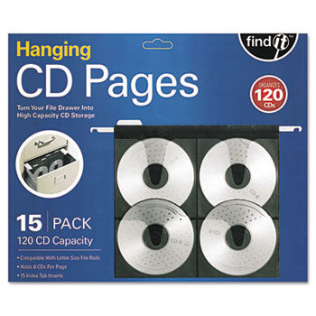 Hanging CD Pages, 15/Pack