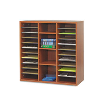 Aprs Literature Organizer, 30 x 12 x 30, Cherry