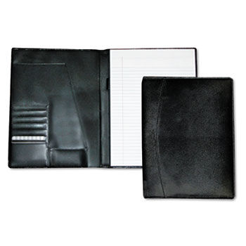 Men's Classic Pad Folio/Writing Pad, 8 1/2 x 11, Black, Each