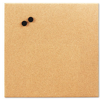 Magnetic Canvas Cork Board, 17 x 17, Unframed Cork