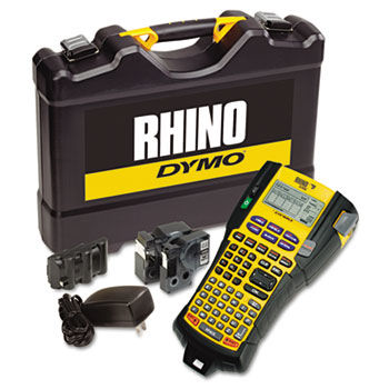 Rhino 5200 Industrial Label Maker Kit, 5 Lines, 6-1/10w x 11-2/9d x 3-1/2h