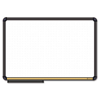 Dry Erase Board, Cork Inset Frame, 48 x 36, Black