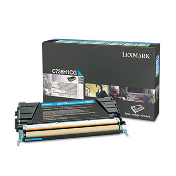 C736H1CG Toner, 10000 Page-Yield, Cyan