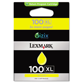 14N1071 (100XL) High-Yield Ink, 600 Page-Yield, Yellow