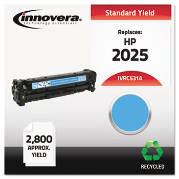 Remanufactured CC531A (304A) Toner, 2800 Yield, Cyan