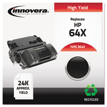 Remanufactured CC364X (64X)  Toner, 24000 Yield, Black