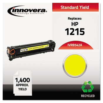 Remanufactured CB542A (125A) Laser Toner, 1400 Yield, Yellow