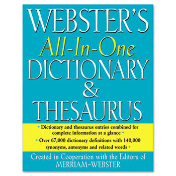 All-In-One Dictionary/Thesaurus, Hardcover, 768 Pages