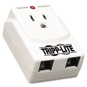 TRAVELCUBE Surge Suppressor Notebook Direct Plug In 1 Outlet Tel DSL, 540 Joules