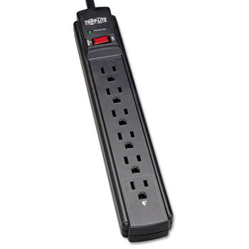 TLP606B Surge Suppressor, 6 Outlet, 6ft Cord, 790 Joules, Black