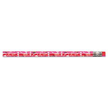 Decorated Wood Pencil, Valentines Day, HB #2, Assorted, Dozen