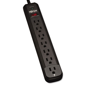 TLP712B Surge Suppressor, 7 Outlet, 12ft Cord 1080, Joules, Black