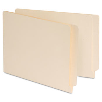 Manila Reinforced Shelf Folder, Letter, 100/Box