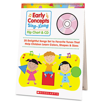 Early Concepts Sing-Along Flip Chart with CD, Grades Pre-K-1, 26 Pages