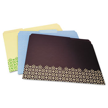 Decorative Folders, Letter, Assorted, 6/Pack