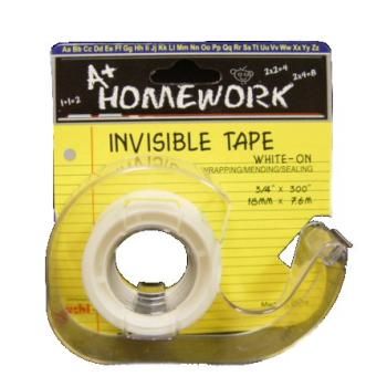 Invisible Tape - 3/4"" x 300"" - with dispenser Case Pack 72