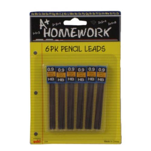 Mechanical Pencil Lead Refills - .9HB - 6PK Case Pack 48