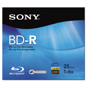 BD-R Recordable Disc, 25GB, 2x