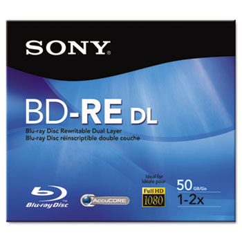 BD-RE Dual Layer Rewritable Disc, 50GB, 2x