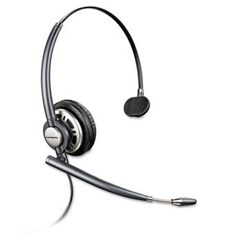 EncorePro Premium Monaural Over-the-Head Headset w/Noise Canceling Microphone