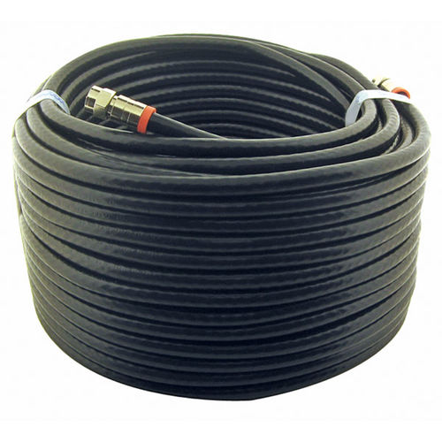 50' Black RG6 UL Coaxial Cable Assembly