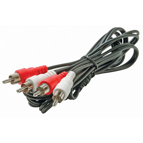 6' Black Dual RCA Audio Patch Cord