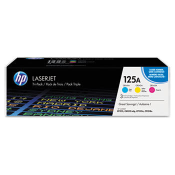 CE259A Toner, 1,400 Page-Yield, 3/Pk, Cyan, Magenta, Yellow