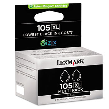 14N1180 (105XL) High-Yield Ink, 510 Page Yield, 2/Pk, Black