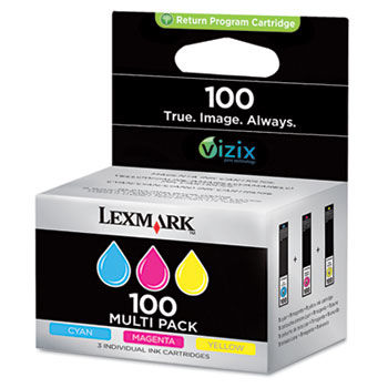 14N0685 (100) Ink, 200 Page-Yield, 3/Pk, Cyan, Magenta, Yellow