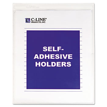 Self-Adhesive Shop Ticket Holders, 8 1/2 x 11