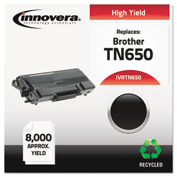 Remanufactured TN650 Laser Toner, 8000 Page-Yield, Black