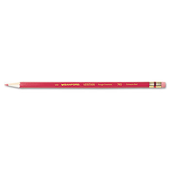 Verithin Colored Pencils, Crimson Red, Dozen