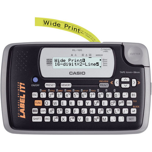 16-Digit LCD Display Label Printer