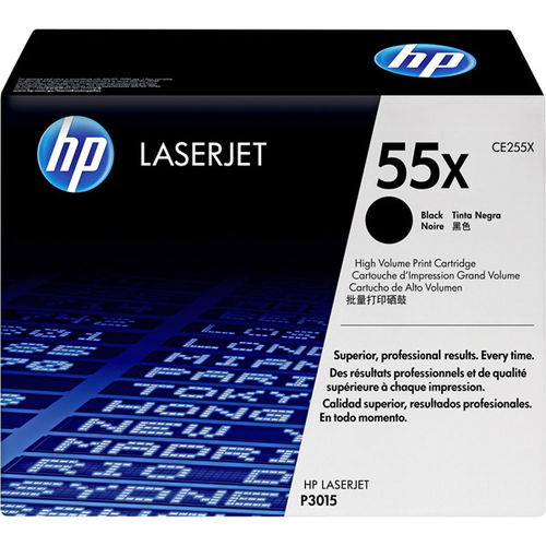 Black Print Cartridge 55X for LaserJet P3015 Printer