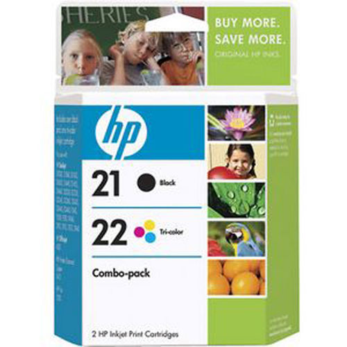 No. 21 Black and No. 22 Tri-Color Ink Cartridge Combo Pack