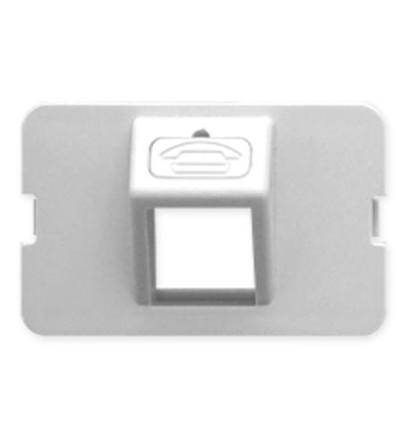 BEZEL, ELITE, ANGLED, 1-PORT, WHITE