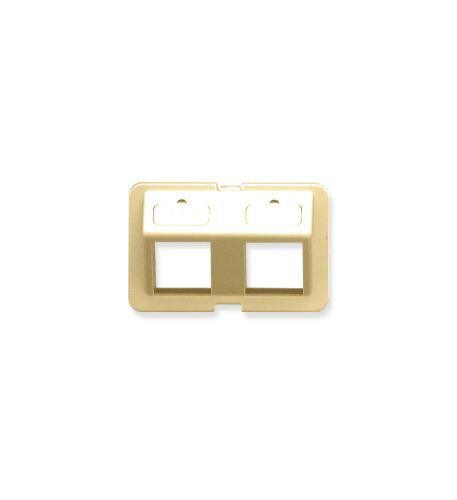 BEZEL, ELITE, ANGLED, 2-PORT, IVORY