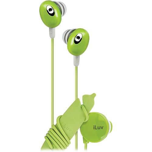 iLuv In-Ear Stereo Noise-isolation Earphone w/ Volume Control iEP311GRN