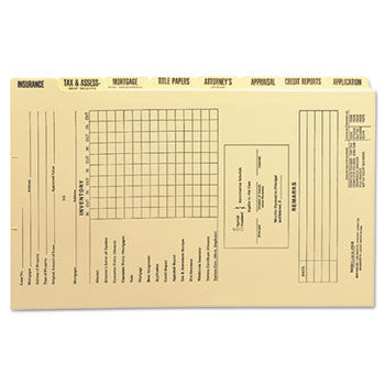 Dividers for Mortgage File Folder, Eight/Set