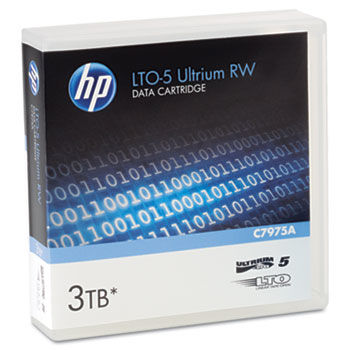 1/2"" Ultrium LTO-5 Cartridge, 2775ft, 1.5TB Native/3TB Compressed Capacity